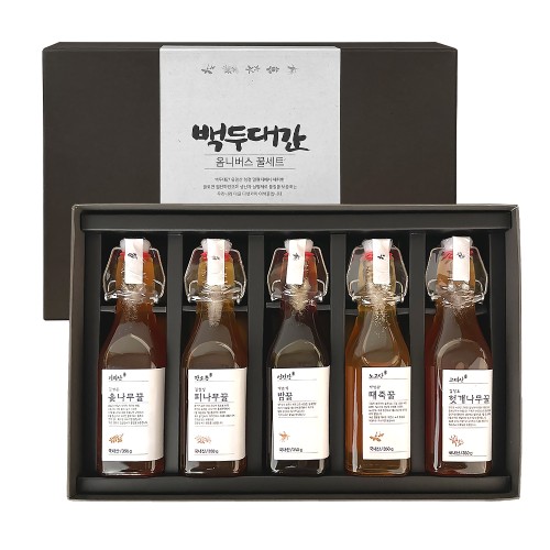 백두대간 옴니버스 꿀세트 (350g x 5병)